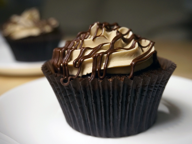 chocolate hazelnut nutella cupcake